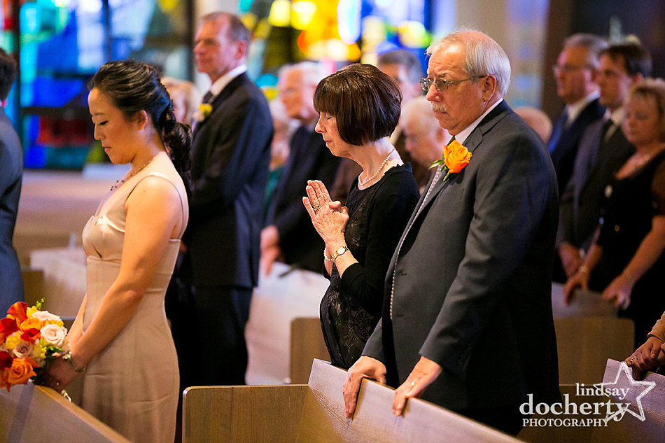 Pentecostal bride praying without rings